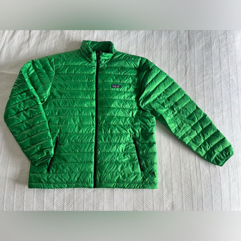 PATAGONIA Men’s Lightweight Puffer Jacket, Green, XXL